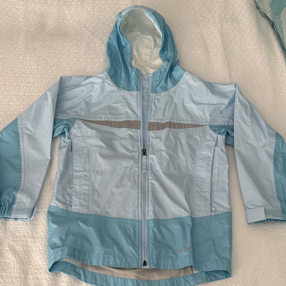 L.L. Bean Kids Sky Blue Raincoat